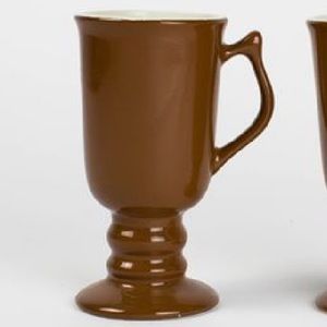 Vintage Hall Pedestal  Irish coffee Mug Brown